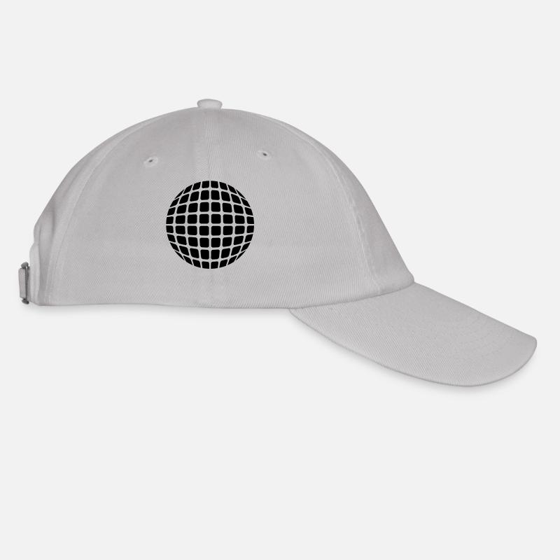 Diskokugel - Baseballkappe - Grau
