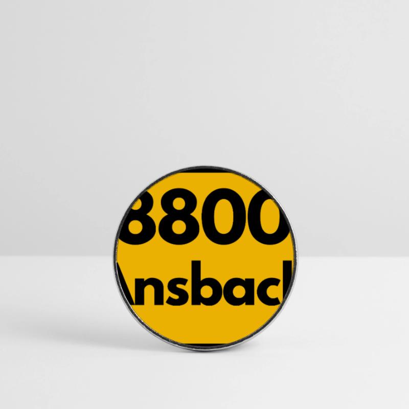 OLD POSTCODE POSTCODE RETRO 8800 ANSBACH FRANKEN Round  fridge magnet