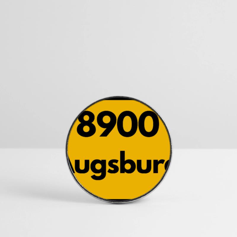 OLD POSTCODE POSTCODE RETRO 8900 AUGSBURG Round  fridge magnet