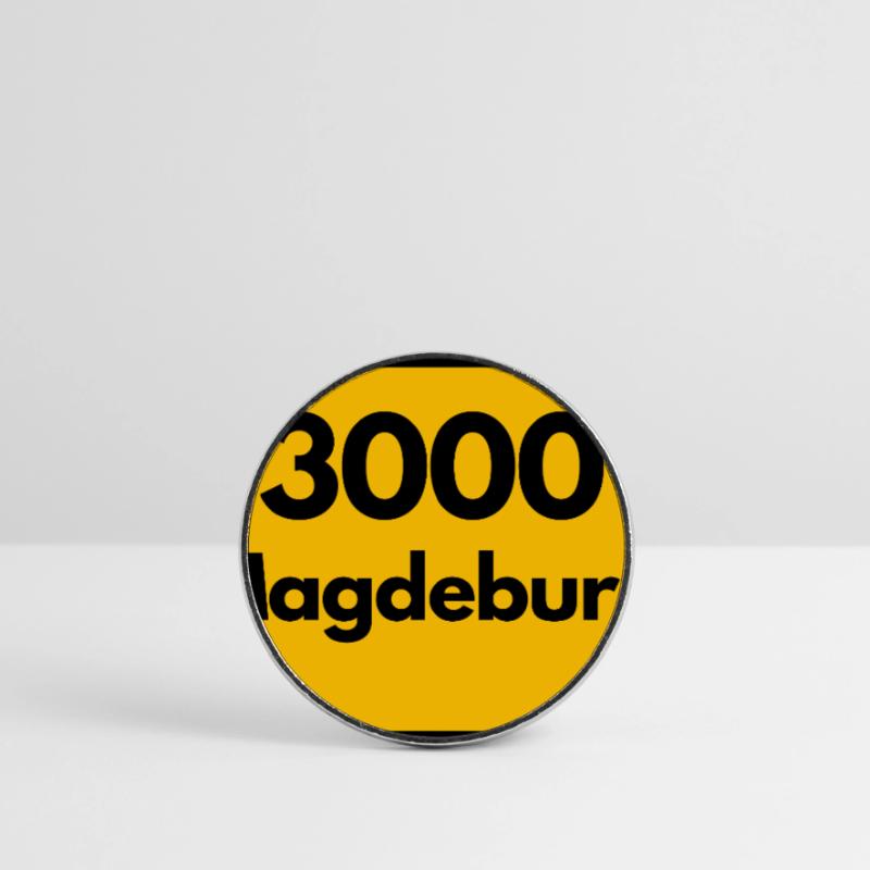 OLD POSTCODE POSTCODE RETRO 3000 MAGDEBURG OSTEN Round  fridge magnet