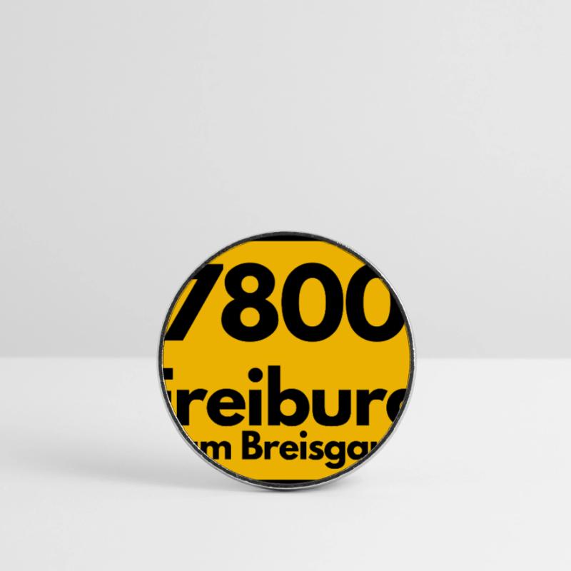 OLD POSTCODE POSTCODE RETRO 7800 FREIBURG BREISGAU Round  fridge magnet
