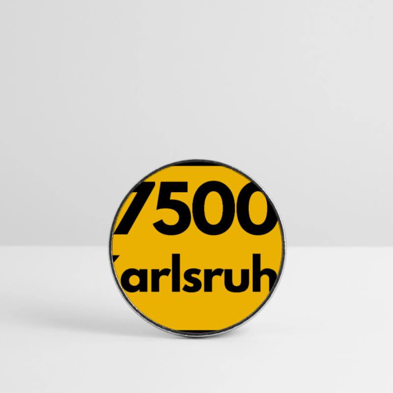 OLD POSTCODE ZIP CODE 7500 KARLSRUHE FÄCHERSTADT Round  fridge magnet