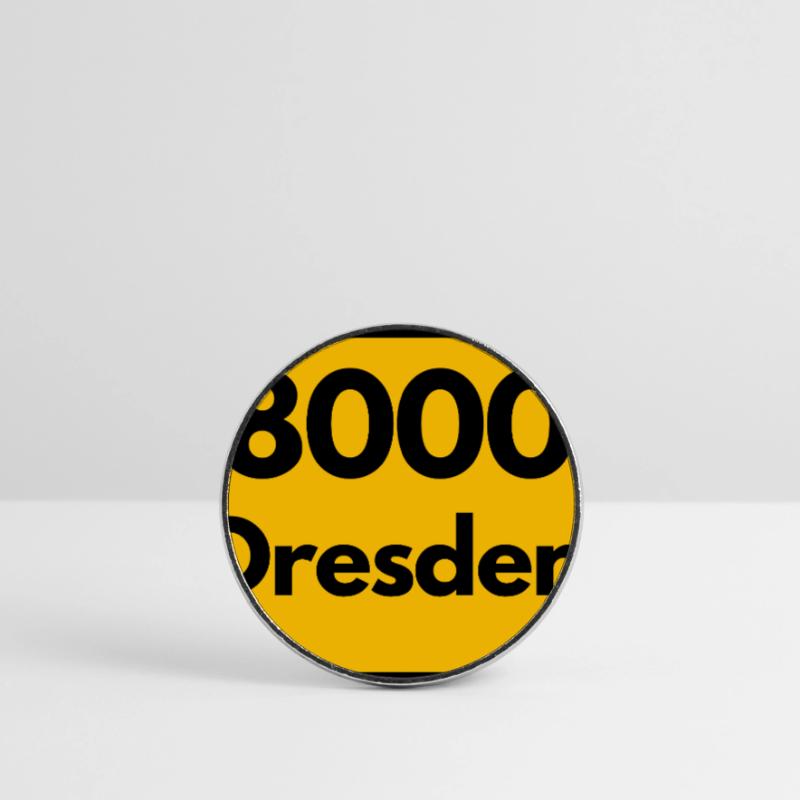 OLD POSTCODE POSTCODE RETRO 8000 DRESDEN ELBE Round  fridge magnet