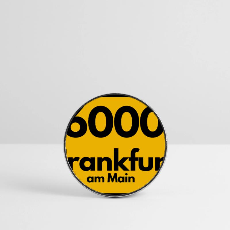 OLD POSTCODE POSTCODE RETRO 6000 FRANKFURT AM MAIN Round  fridge magnet