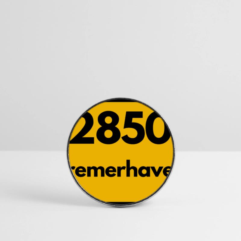 OLD POSTCODE POSTCODE RETRO 2850 BREMERHAVEN Round  fridge magnet