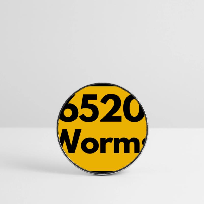OLD POSTCODE POSTCODE RETRO 6520 WORMS Round  fridge magnet