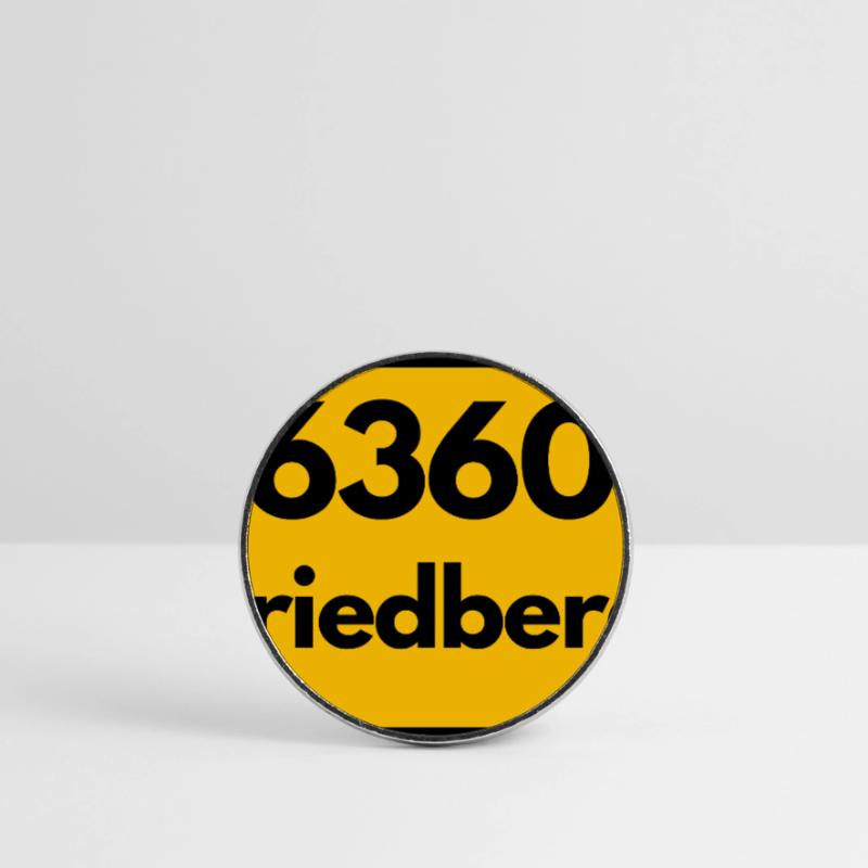 OLD POSTCODE ZIP CODE RETRO 6360 FRIEDBERG HEIMAT Round  fridge magnet