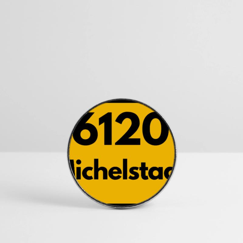 OLD POSTCODE POSTCODE RETRO 6120 MICHELSTADT HEIMA Round  fridge magnet