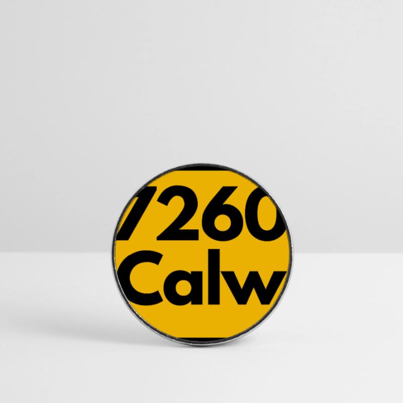 OLD POSTCODE POSTCODE RETRO 7260 CALW HEIMATSTOLZ Round  fridge magnet