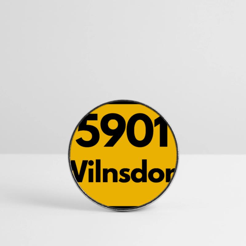 OLD POSTCODE POSTCODE RETRO 5901 WILNSDORF HEIMAT Round  fridge magnet