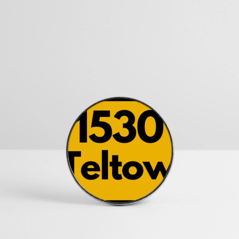 OLD POSTCODE POSTCODE RETRO 1530 TELTOW HEIMAT Round  fridge magnet