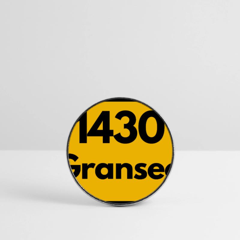 OLD POSTCODE POSTCODE RETRO 1430 GRANSEE HEIMAT Round  fridge magnet