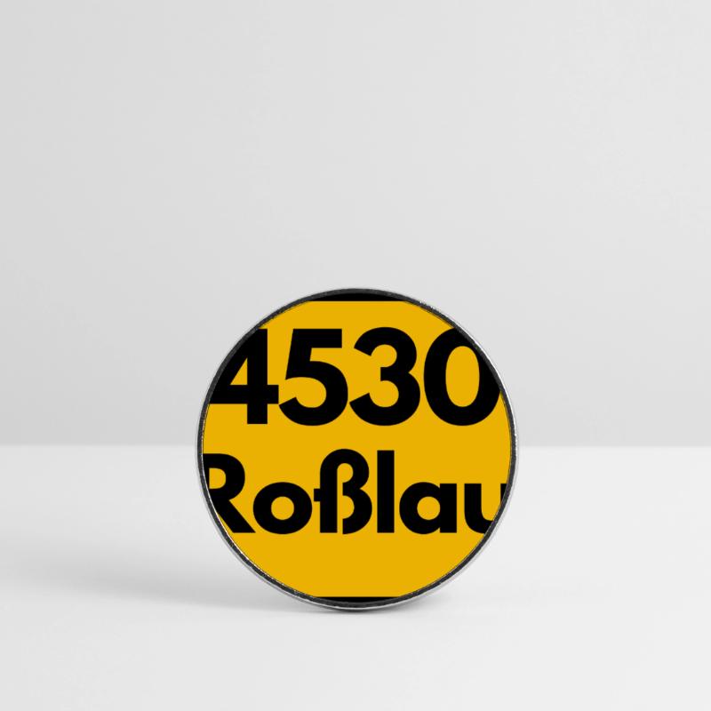 OLD POSTCODE POSTCODE 4530 ROSSLAU HEIMATSTOLZ Round  fridge magnet