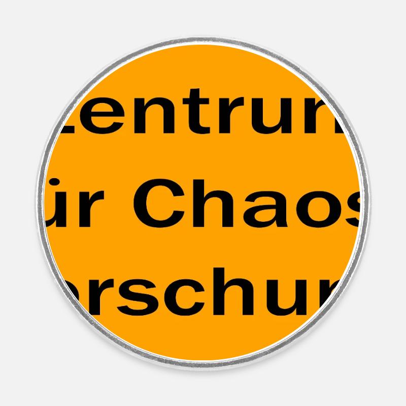Centre de Recherche sur le Chaos - Magnet rond - blanc