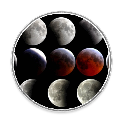 Progression de l’éclipse lunaire - Magnet rond