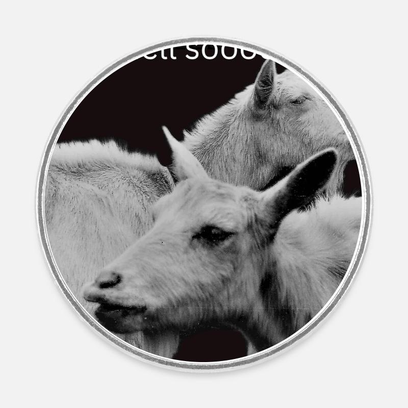 Tu sens tellement bon - Magnet rond - blanc