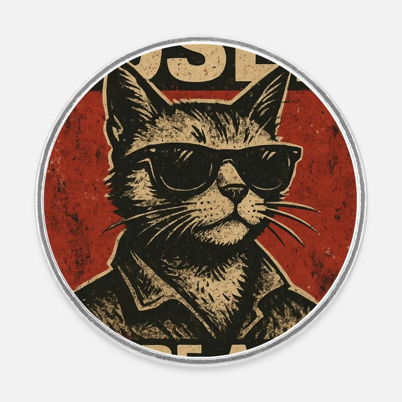 Don't be a loser be a schmuser - Round  fridge magnet - white