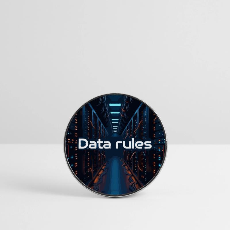 Datacenter Data Rules Round  fridge magnet