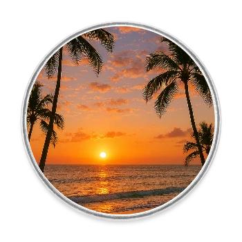 RockyZoo28 - Round  fridge magnet - white - Front