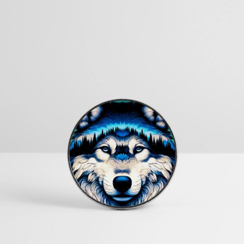 Wolf Runder Kühlschrankmagnet