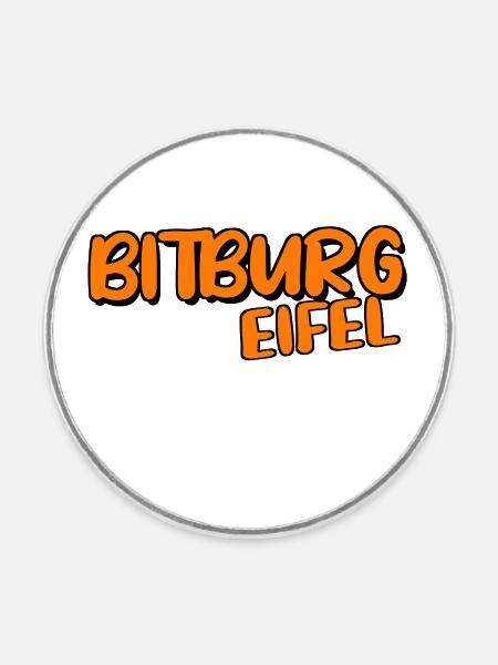 Bitburg - Runder Kühlschrankmagnet - Weiß