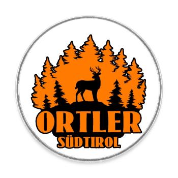 Ortler - Magnet rond - blanc - Devant
