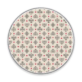 Playing Cards Colors from Celtic Knots - Round  fridge magnet - white - Front