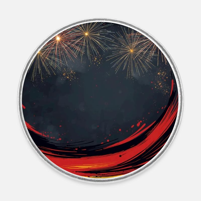 Unity Day Celebration - Runder Kühlschrankmagnet - Weiß