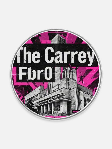The Carrey: Witz, Wahrheit, Widerstand - Runder Kühlschrankmagnet - Weiß