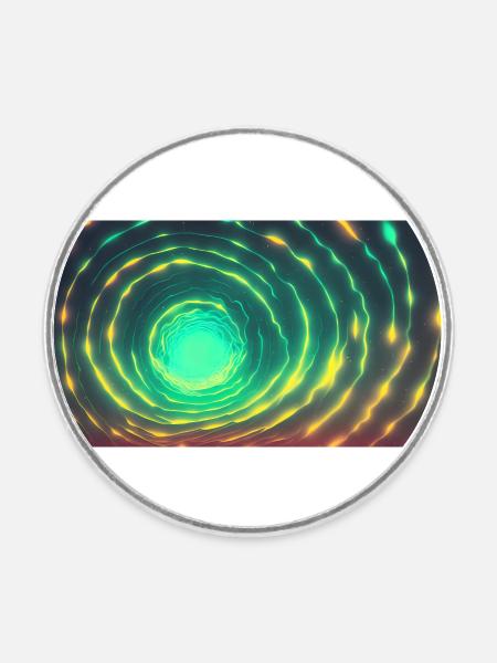 Lantern Tunnel - Runder Kühlschrankmagnet - Weiß