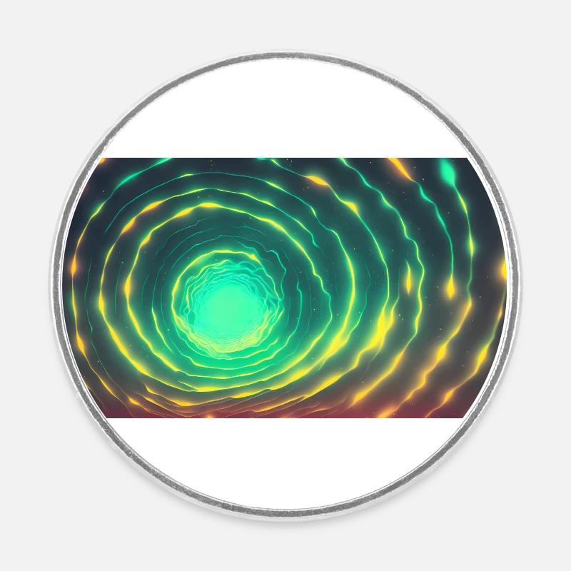 Lantern Tunnel - Runder Kühlschrankmagnet - Weiß
