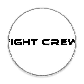 Fight Crew - Round  fridge magnet - white - Front