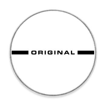 Original Emblem - Runder Kühlschrankmagnet - Weiß - Vorne