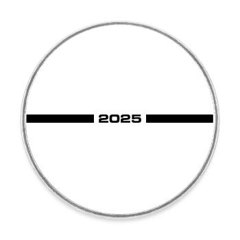 2025 Stroke - Round  fridge magnet - white - Front