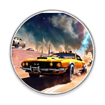 Mad and Furious #2 - Magnet rond - blanc - Devant