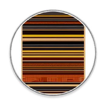 Motif vintage - Magnet rond - blanc - Devant