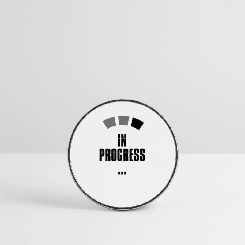 in progress loading zeichen ring kreis lade wird a Runder Kühlschrankmagnet