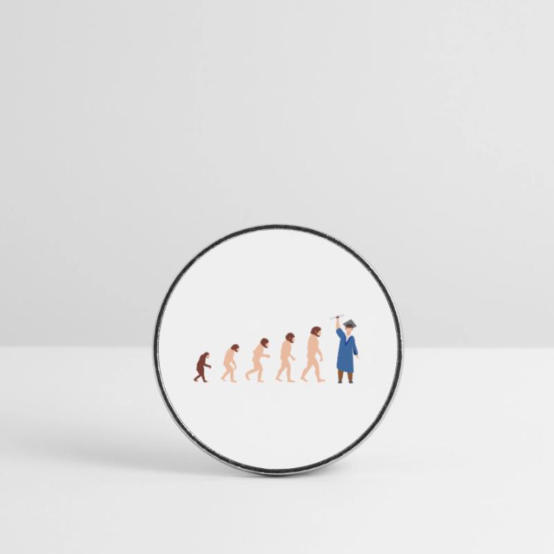 Evolution Abschluss Absolventen Bachelor Geschenk Runder Kühlschrankmagnet