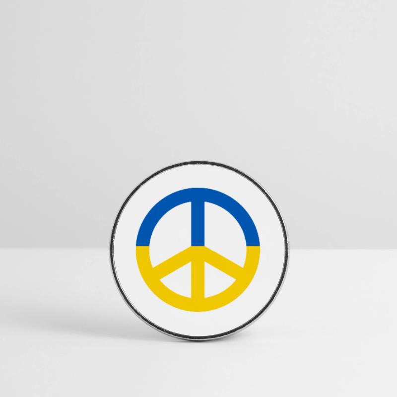 Segno di pace Ucraina Calamita tonda da frigo