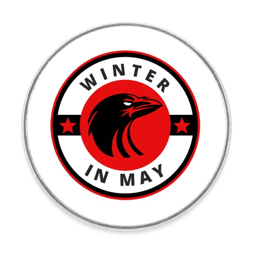 Winter in May Raven - Imán de nevera redondo