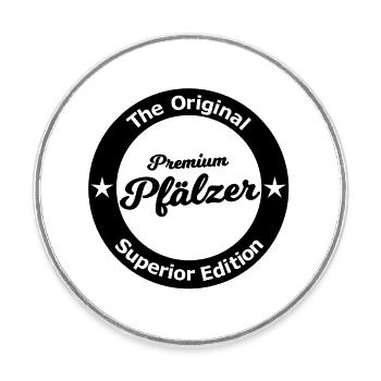 Der Super Pfälzer - Runder Kühlschrankmagnet - Weiß - Vorne