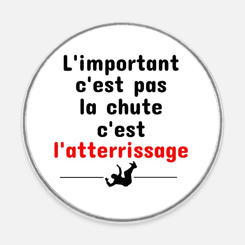 quelle importance ?? - Magnet rond - blanc