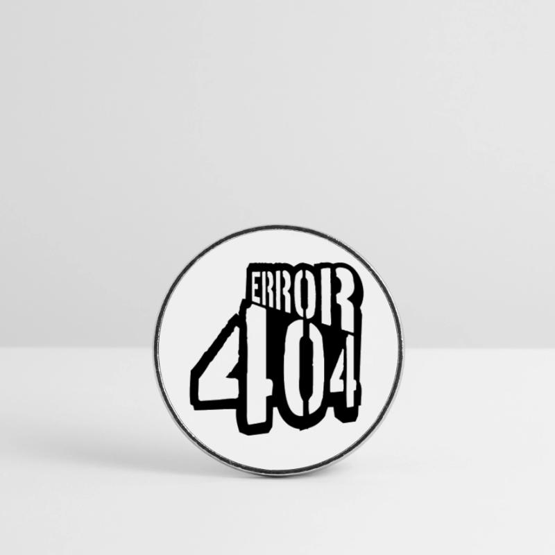Problem Error 404 Message Round  fridge magnet