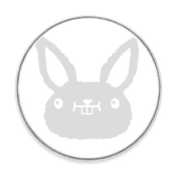 Dear kawaii Face - Round  fridge magnet - white - Front