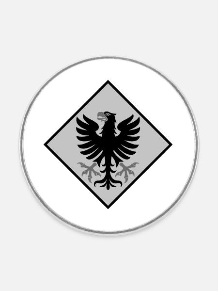 Värmland - Runder Kühlschrankmagnet - Weiß
