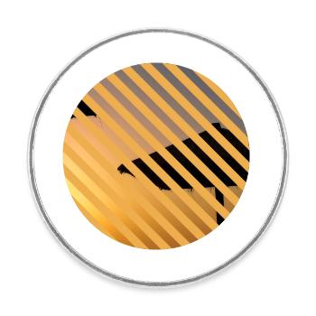 T-Shirt Urlaub Strand Ferien Sommer Sonne Geschenk - Runder Kühlschrankmagnet - Weiß - Vorne