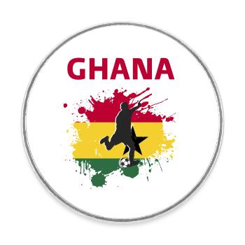 Ghana Football 2022 supporter of Ghana football - Round  fridge magnet - white - Front