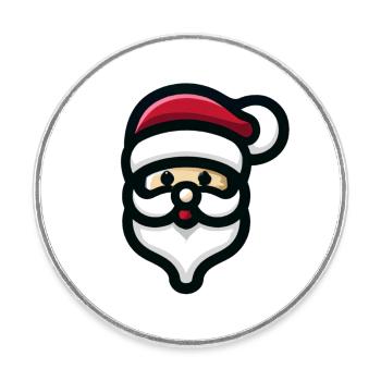 Santa Claus, ideal for your next Christmas - Round  fridge magnet - white - Front