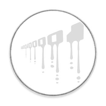 Binär Code Programm Sprache - Runder Kühlschrankmagnet - Weiß - Vorne