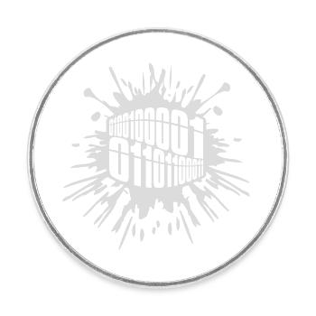 Binär Code Programm Sprache - Runder Kühlschrankmagnet - Weiß - Vorne
